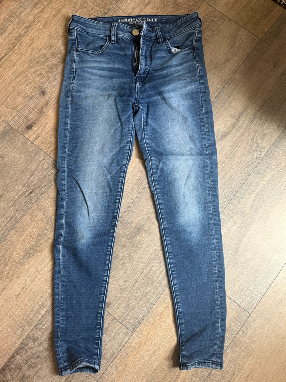 American Eagle Outfitters Women's Faded Blue Jeggings - Picture 1 of 5